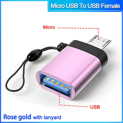 Adaptor USB la tip C OTG tip C USB C mascul la USB 3.0 Femeie Convertor pentru Macbook Xiaomi Samsung Conector Micro la USBC OTG