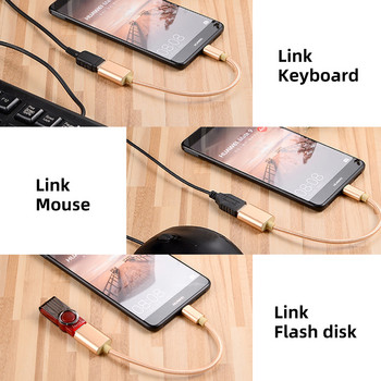 Τύπος USB C Προσαρμογέας OTG Type-C Γυναικείο μετατροπέα Καλώδιο μονάδας flash Αναγνώστης Ποντίκι Gamepad Tablet usbc Κινητό τηλέφωνο USB 2.0 Υποδοχή