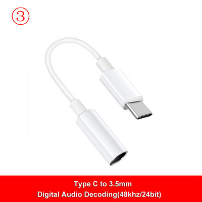 C tipo iki 3,5 mm lizdo AUX adapteris USB-C 3 5 skaitmeninis garso kabelis Ausinių ausinės OTG didelio dekodavimo greičio jungtis, skirta Samsung