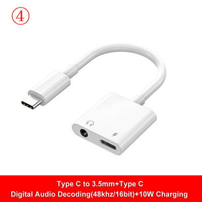 C tipo iki 3,5 mm lizdo AUX adapteris USB-C 3 5 skaitmeninis garso kabelis Ausinių ausinės OTG didelio dekodavimo greičio jungtis, skirta Samsung