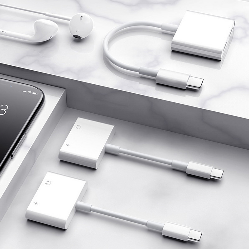 C tipo iki 3,5 mm lizdo AUX adapteris USB-C 3 5 skaitmeninis garso kabelis Ausinių ausinės OTG didelio dekodavimo greičio jungtis, skirta Samsung