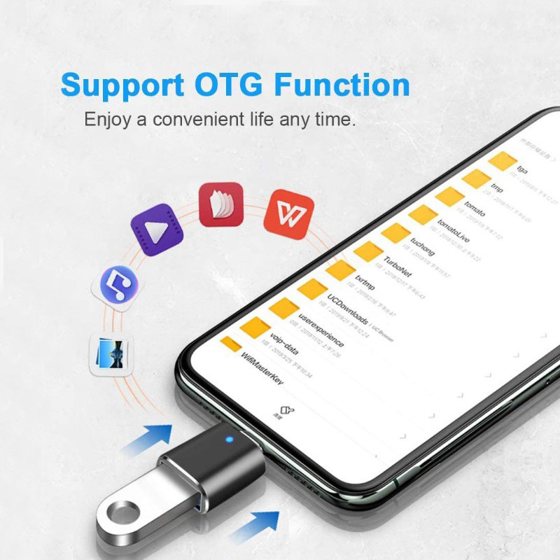 C típusú OTG adapter USB C – USB3.0 OTG adapter csatlakozó C típusú OTG átalakító Macbook Pro Xiaomi Huawei flash meghajtó olvasóhoz