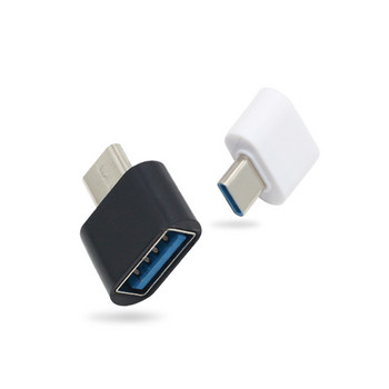 2PCS Универсален USB към Type C адаптер за Android Mobile Mini Type-C жак сплитер смартфон USB C конектори OTG конвертор
