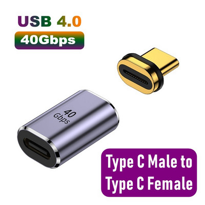 Adaptor magnetic USB de tip C OTG de 100 W 40 Gbps Thunderbolt Convertor de încărcare rapidă USB 3.0 Fash Driver Hub pentru telefonul Macbook Ipad