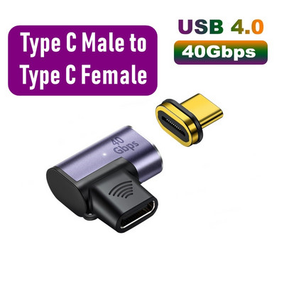 Adaptor magnetic USB de tip C OTG de 100 W 40 Gbps Thunderbolt Convertor de încărcare rapidă USB 3.0 Fash Driver Hub pentru telefonul Macbook Ipad