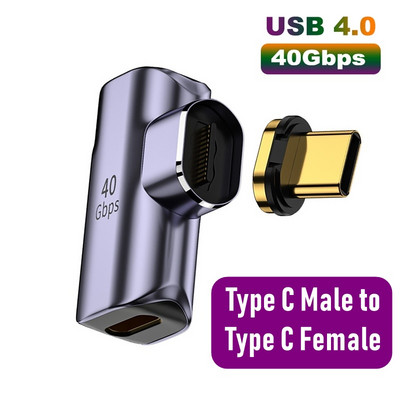 Adaptor magnetic USB de tip C OTG de 100 W 40 Gbps Thunderbolt Convertor de încărcare rapidă USB 3.0 Fash Driver Hub pentru telefonul Macbook Ipad