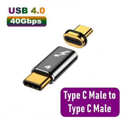 Adaptor magnetic USB de tip C OTG de 100 W 40 Gbps Thunderbolt Convertor de încărcare rapidă USB 3.0 Fash Driver Hub pentru telefonul Macbook Ipad