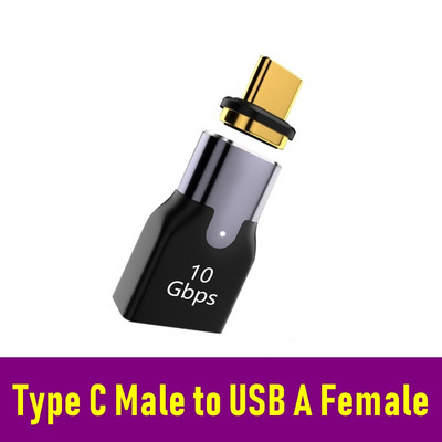Adaptor magnetic USB de tip C OTG de 100 W 40 Gbps Thunderbolt Convertor de încărcare rapidă USB 3.0 Fash Driver Hub pentru telefonul Macbook Ipad