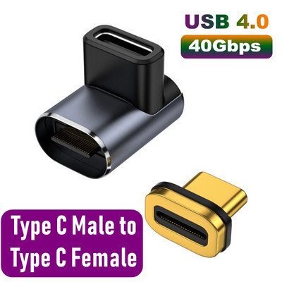 Adaptor magnetic USB de tip C OTG de 100 W 40 Gbps Thunderbolt Convertor de încărcare rapidă USB 3.0 Fash Driver Hub pentru telefonul Macbook Ipad