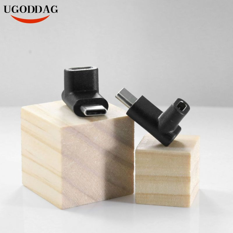 C típusú dugasz-aljzat 90 270 fokos hosszabbítókábel Cdapter L típusú felfelé és lefelé hajlított USB C töltőhüvely-hüvely hosszabbító