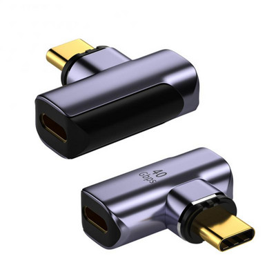 USB4.0 PD 100W Adaptor pentru încărcător magnetic rapid tip C Magnet de încărcare 40 Gbps Convertor USB C la tip C 24 pini 8K@60Hz Cablu USB-C