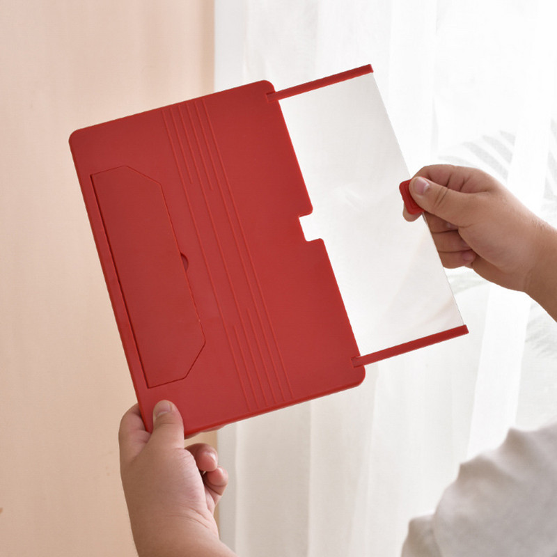 10 hüvelykes 3D mobiltelefon képernyő-nagyító HD videó erősítő állvány, filmjáték nagyító összecsukható okostelefon tartóval