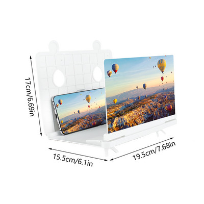 Lupă 3D pentru ecranul telefonului mobil de 10 inchi 5 Măritor de ecran cu unghi reglabil pentru imagine de înaltă definiție Stand de lupă pentru smartphone
