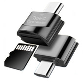 Mini cititor de carduri USB 3.0 tip C la Adaptor Micro-SD TF Cititor de carduri OTG Cititor de carduri de memorie inteligent pentru laptop Samsung Huawei