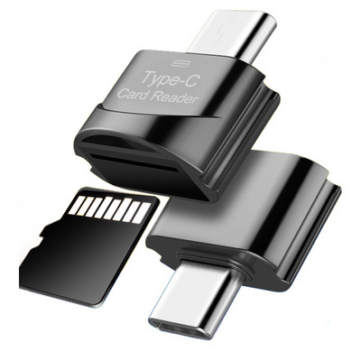 Mini Card Reader USB 3.0 Type C σε Micro-SD TF Adapter OTG Cardreader Smart Card Memory Reader για φορητό υπολογιστή Samsung Huawei