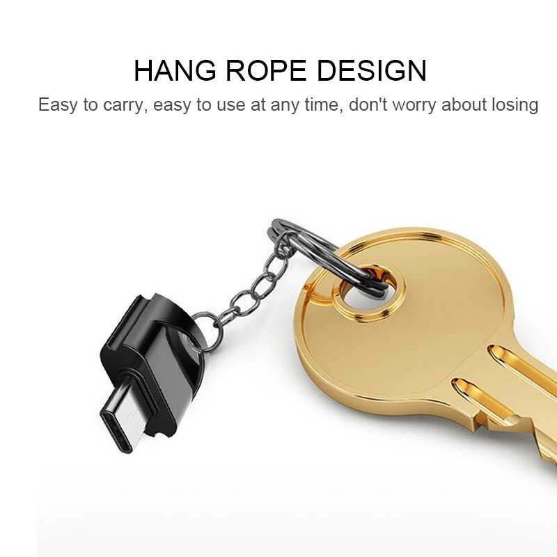 Mini kártyaolvasó USB 3.0 Type C - Micro-SD TF adapter OTG kártyaolvasó Intelligens memóriakártya olvasó Samsung Huawei laptophoz