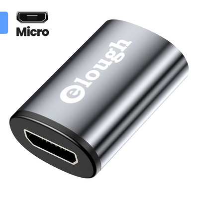 Adaptor magnetic Elough OTG pentru iPhone 13 Xiaomi Macbook USB tip C Micro la Micro tip C Iluminare Transfer de date Convertor OTG