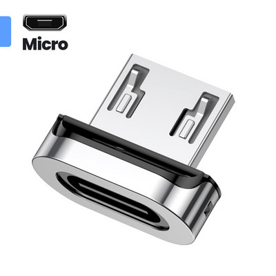 Adaptor magnetic Elough OTG pentru iPhone 13 Xiaomi Macbook USB tip C Micro la Micro tip C Iluminare Transfer de date Convertor OTG