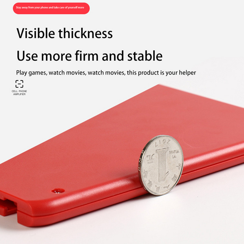 10 12 inčni 3D povećalo zaslona mobilnog telefona HD video pojačalo Držač telefona Sklopivi stalak za povećanje projektora Nosač za povećanje