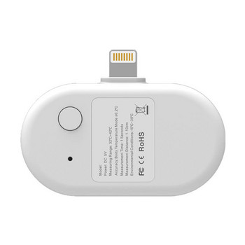 Преносим мини термометър за мобилен телефон Инфрачервен измервател Цифров безконтактен температурен USB интерфейс за iOS iPhone Тип C Andriod