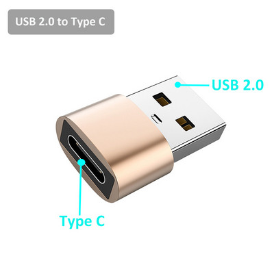 Adaptor tip C la USB3.0 3.1 OTG cu conector de încărcare pentru Samsung Xiaomi, adaptoare pentru transfer de date, convertor USB C la USB A