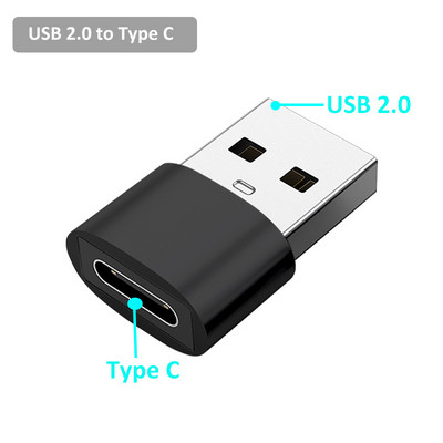 Adaptor tip C la USB3.0 3.1 OTG cu conector de încărcare pentru Samsung Xiaomi, adaptoare pentru transfer de date, convertor USB C la USB A