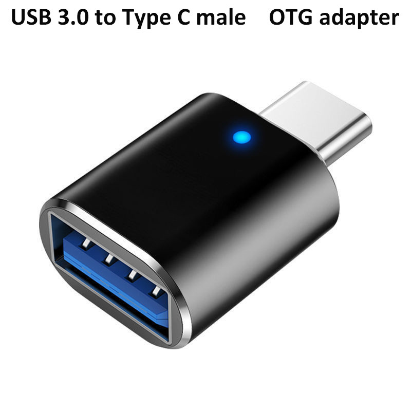 C típusú USB 3.0 3.1 OTG adapter töltőcsatlakozóval Samsung Xiaomi USB C - USB A konverter adatátviteli adapterekhez