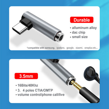 Προσαρμογέας ήχου USB τύπου C Μετατροπέας ακουστικών USB C σε 3,5 mm Jack για Samsung Galaxy S22 Ultra M52 M53 S20 Fe Google Pixel 7 Pro