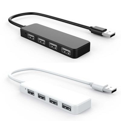 USB 2.0 4 portos hub bővítő elosztó adapter laptop számítógép töltőhöz