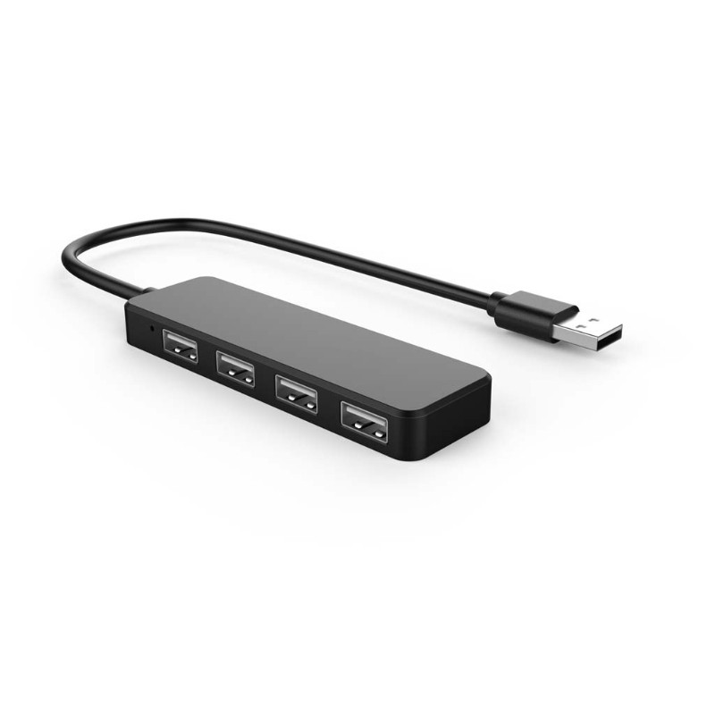 USB 2.0 4 portos hub bővítő elosztó adapter laptop számítógép töltőhöz