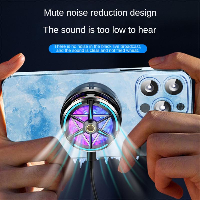 RYRA Fast Semiconductor Cooler mobiltelefonhoz Hűtő Léghűtéses Mobiltelefon hűtőventilátor mobiltelefonhoz Telefonos játékhoz