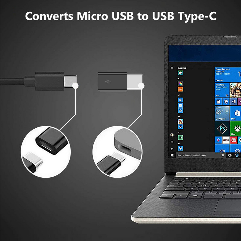 5/10db C típusú USB C adapter dugaszoló USB 3.0 aljzatba OTG konverter C típusú dugó Micro USB aljzatba mobiltelefonokhoz, táblagépekhez