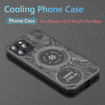 Για iPhone 13/13 Pro/13 Pro Max Magnetic Coolers Αξεσουάρ παιχνιδιών Όλα από κράμα αλουμινίου Θήκη ψύκτρας τηλεφώνου Expend Anti-drop
