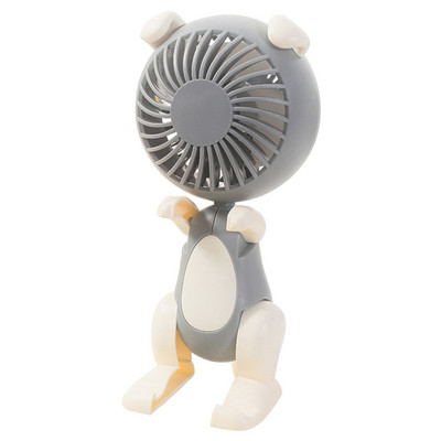 Ventilator portabil USB de mână Ventilator electric de răcire cu aer reîncărcabil Suport reglabil pentru telefon mobil cu 3 viteze pentru iPhone 14 13/Android