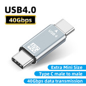 USB C la tip C USB 4 40 Gbps Thunderbolt 3 Adaptor de sincronizare a datelor Cablu de prelungire USB 4 pentru laptop Dell Macbook Pro Air