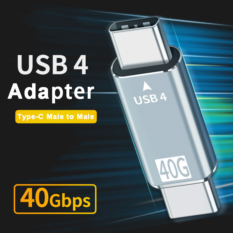 USB C-C típusú USB 4 40 Gbps Thunderbolt 3 adatszinkronizáló átalakító adapter USB 4 hosszabbító kábel Macbook Pro Air Dell laptophoz