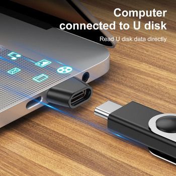 1/2 τεμ. Τύπος C σε USB OTG Μετατροπέας USB Αρσενικό σε USB C Θηλυκό για Macbook Xiaomi Samsung POCO Data Transfer OTG Connector