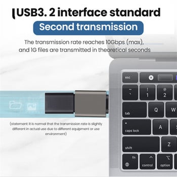 USB 3.2 OTG мъжки към тип C женски адаптер конвертор, Type-C кабелен адаптер USB-C зарядно устройство за данни за Macbook Xiaomi Samsung S20