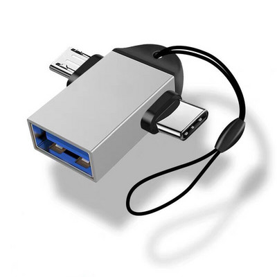 Adaptor USB 3.0 la tip C OTG la USB C USB-A mascul la Micro USB tip C Femeie Adaptator pentru Macbook Xiaomi POCO Adaptor Convertor
