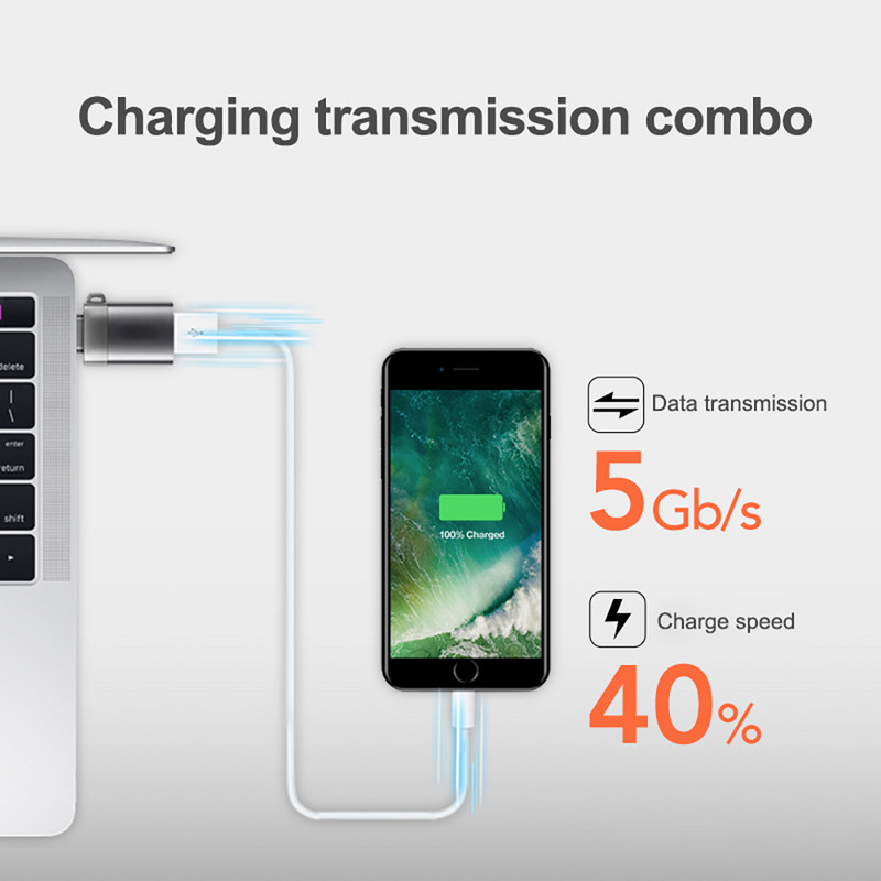 USB 3.0 - C típusú adapter OTG - USB C USB-A dugó - C típusú mikro USB csatlakozó adapter Macbook Xiaomi POCO adapter konverterhez