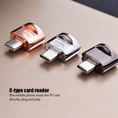 Cititor de carduri de mare viteză Cititor de carduri de memorie Micro-USB/Tip-C TF Micro-SD OTG Adaptor pentru telefon Cititor de carduri micro sd