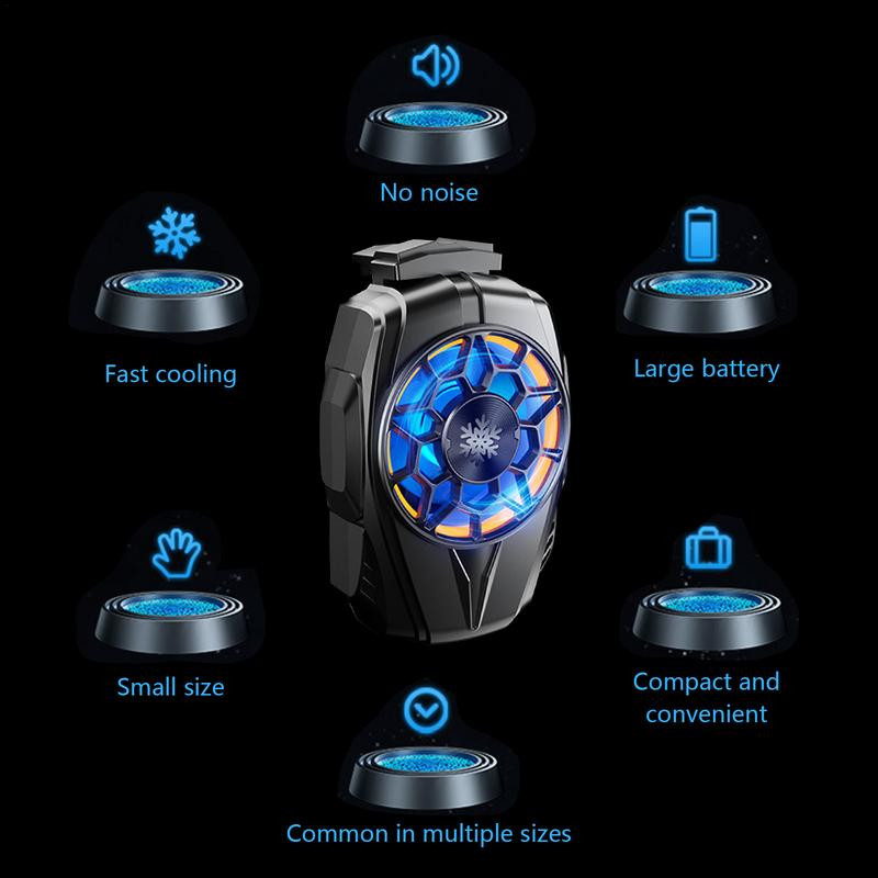 Univerzális mini mobiltelefon hűtőventilátor hordozható radiátor turbó gyors alacsony zajszintű játék hűtő mobiltelefon hűtő PUB G-hez
