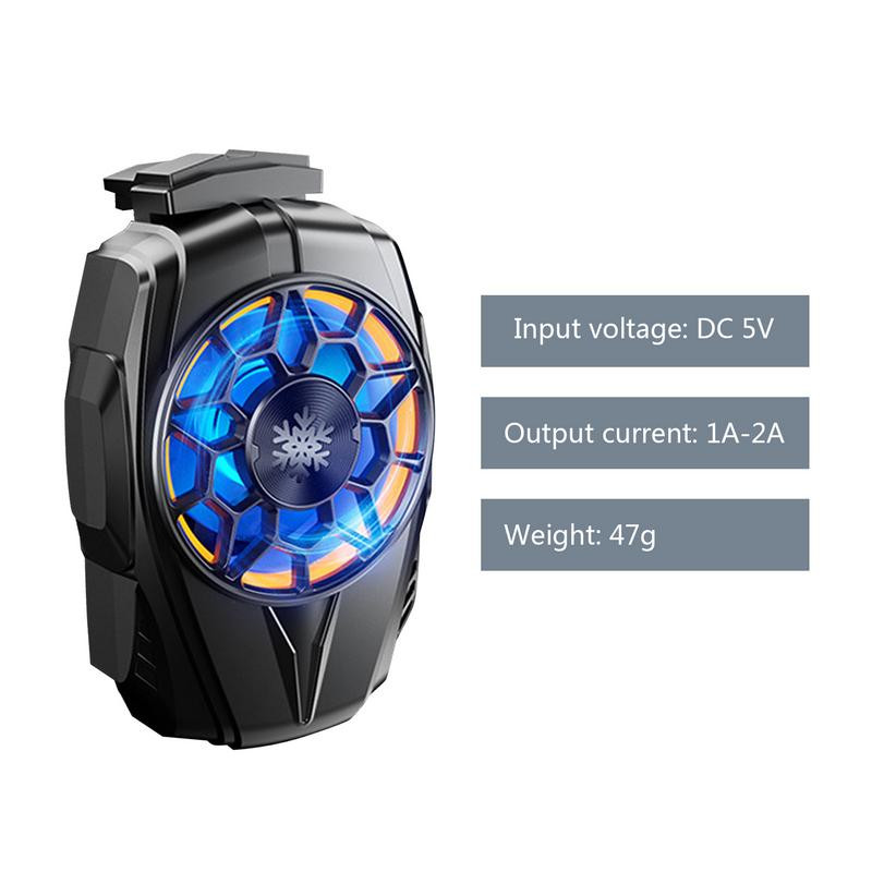Univerzális mini mobiltelefon hűtőventilátor hordozható radiátor turbó gyors alacsony zajszintű játék hűtő mobiltelefon hűtő PUB G-hez