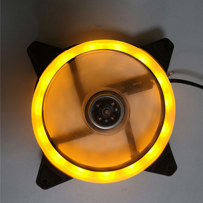 Ventilatorul de răcire a carcasei computerului pentru computer cu bandă LED frumoasă, răcitor de înaltă performanță, va emite doar un sunet de 23DB, flux de aer de 45,0 CFM
