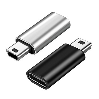 Προσαρμογέας Mini USB σε Type C 5 Pin Αρσενικό Mini USB σε Θηλυκό USB Type C Υποδοχή μεταφοράς δεδομένων για GoPro MP3 Camera PC Conventer