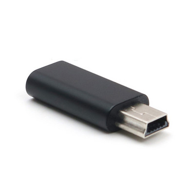 Adaptor mini USB la tip C 5 pini mascul Mini USB la femela Conector de transfer de date USB tip C pentru camera GoPro MP3 PC Conventer