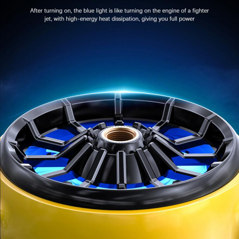 RYRA Gamer Magnetic Air Cooling Fans For Mobile Phone 9 Leaf Silent Cooler with Clamp for Mobile Gaming Cooler