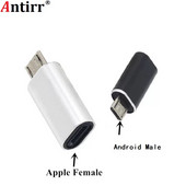 Cablu Lightning cu 8 pini la conector adaptor masculin Micro USB pentru Samsung Xiaomi Huawei Android Telefon mobil Tablet PC