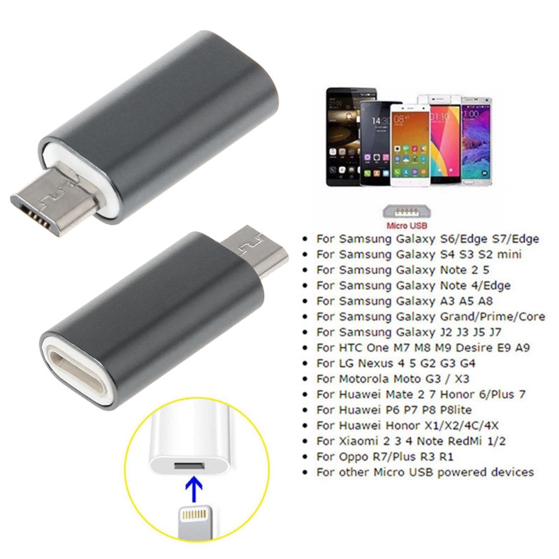 8 tűs villámkábel a Micro USB csatlakozódugóhoz a Samsung Xiaomi Huawei Android mobiltelefon táblagéphez