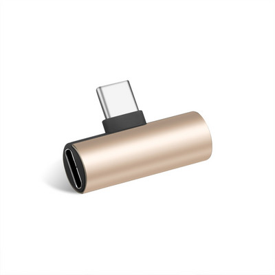 Convertor USB tip C 2 în 1 la Adaptor jack auxiliar de 3,5 mm Adaptor extensie de încărcare USB C pentru Xiaomi Mi 8 A2 Lite cu lanț de chei